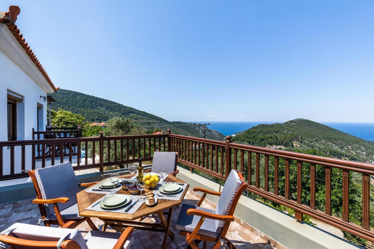 Villa Margini, Aegean Views , Pool Villa, Skopelos Exteriér fotografie