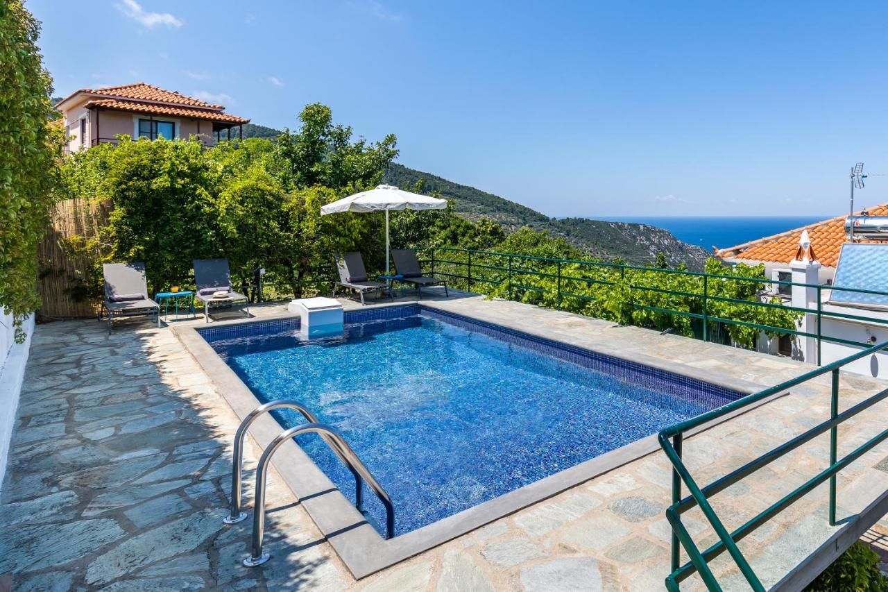 Villa Margini, Aegean Views , Pool Villa, Skopelos Exteriér fotografie